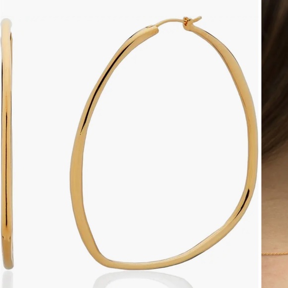 Monica Vinader NEW Nura Reef Large Hoop Earrings 🔥Tetaiks 295🔥Read Description